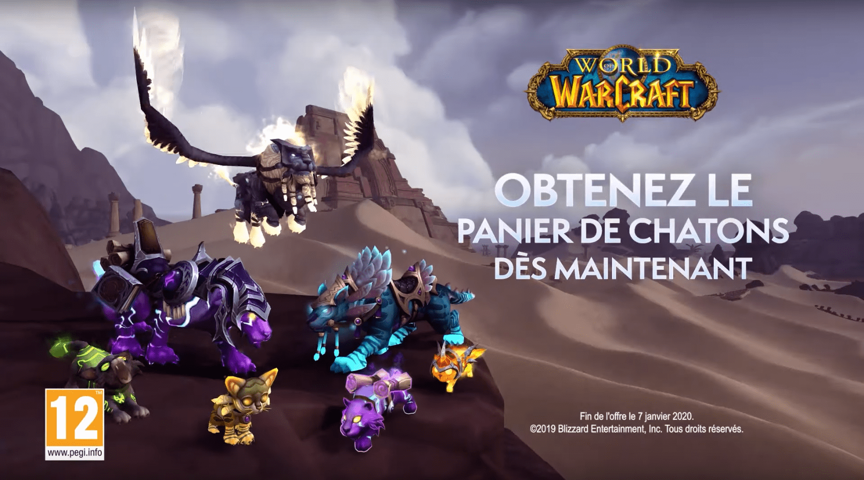 Réductions de prix pour l'extension Battle for Azeroth, des mascottes, des montures et des jouets