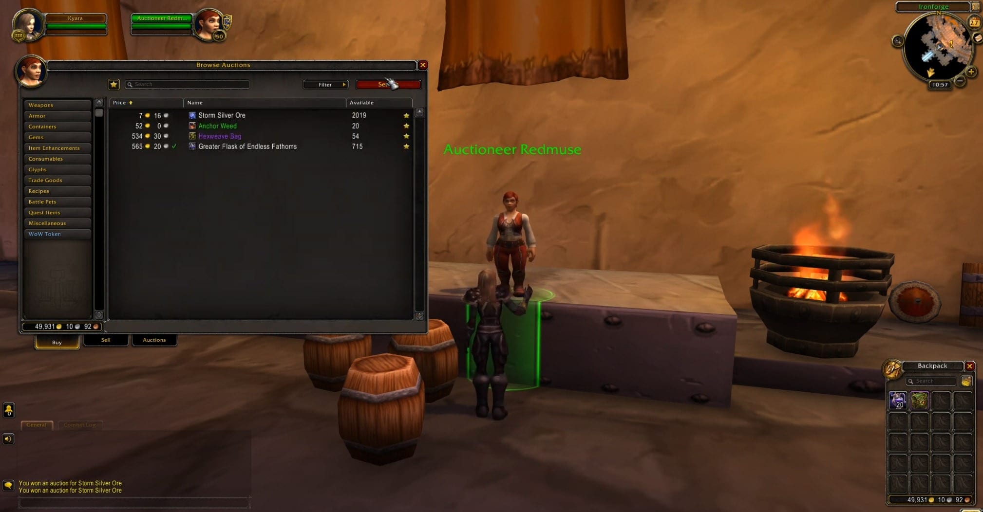 Correctif sur les courriers de l'hôtel des ventes