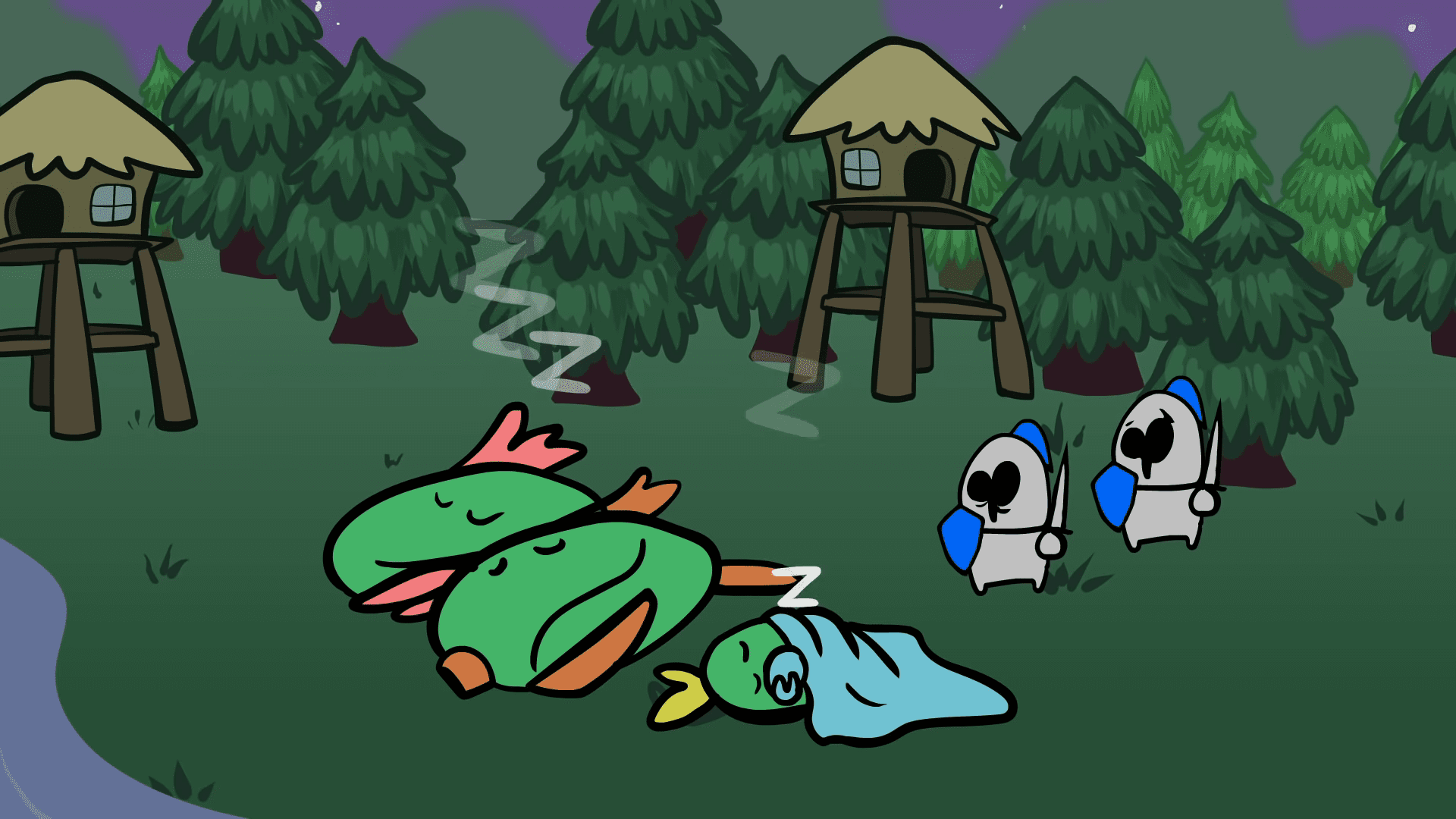 Carbot Animations : Un Paladin et des fantassins face aux murlocs