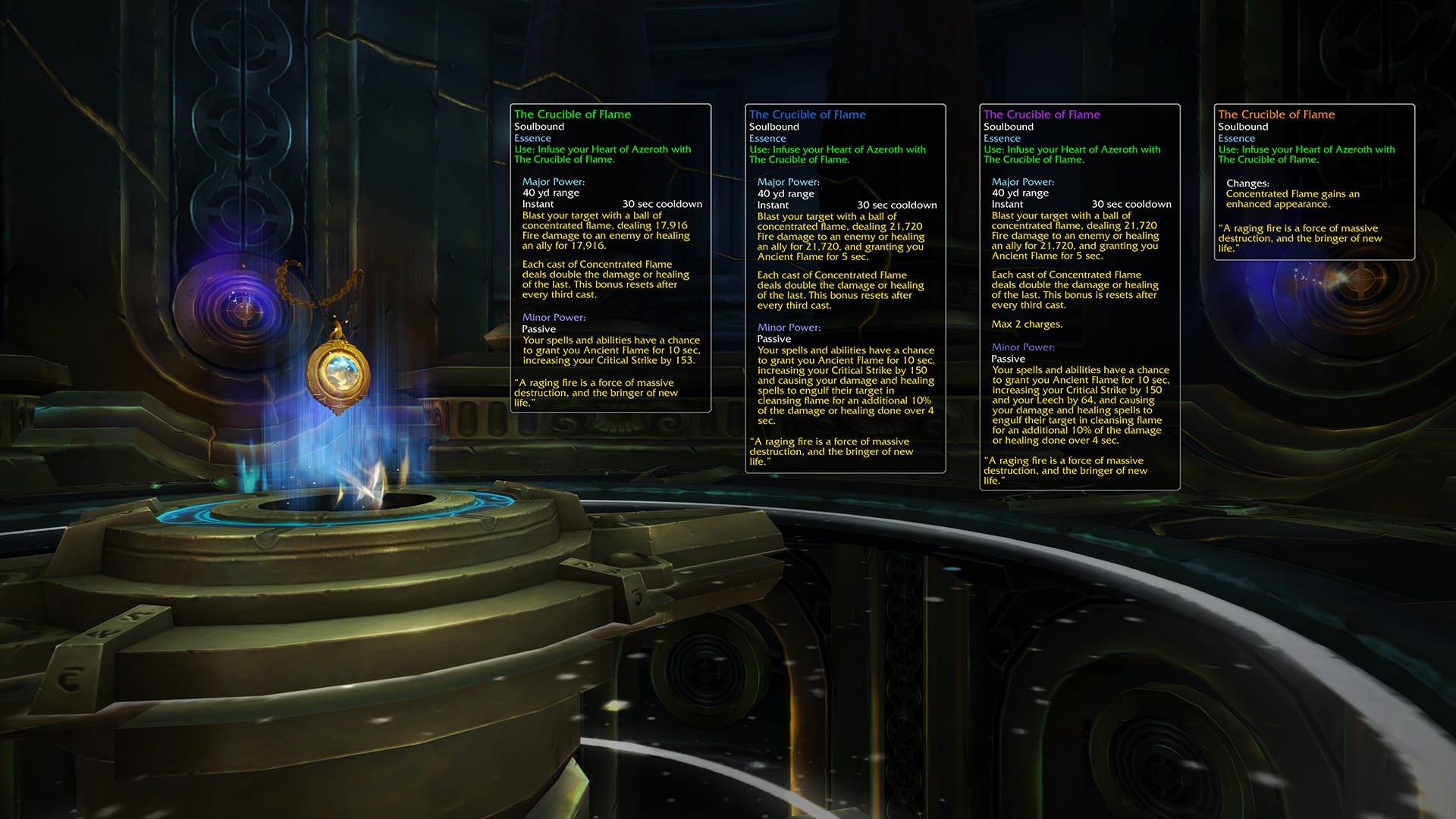 Obtenir le rang 3 des essences sur vos personnages secondaires