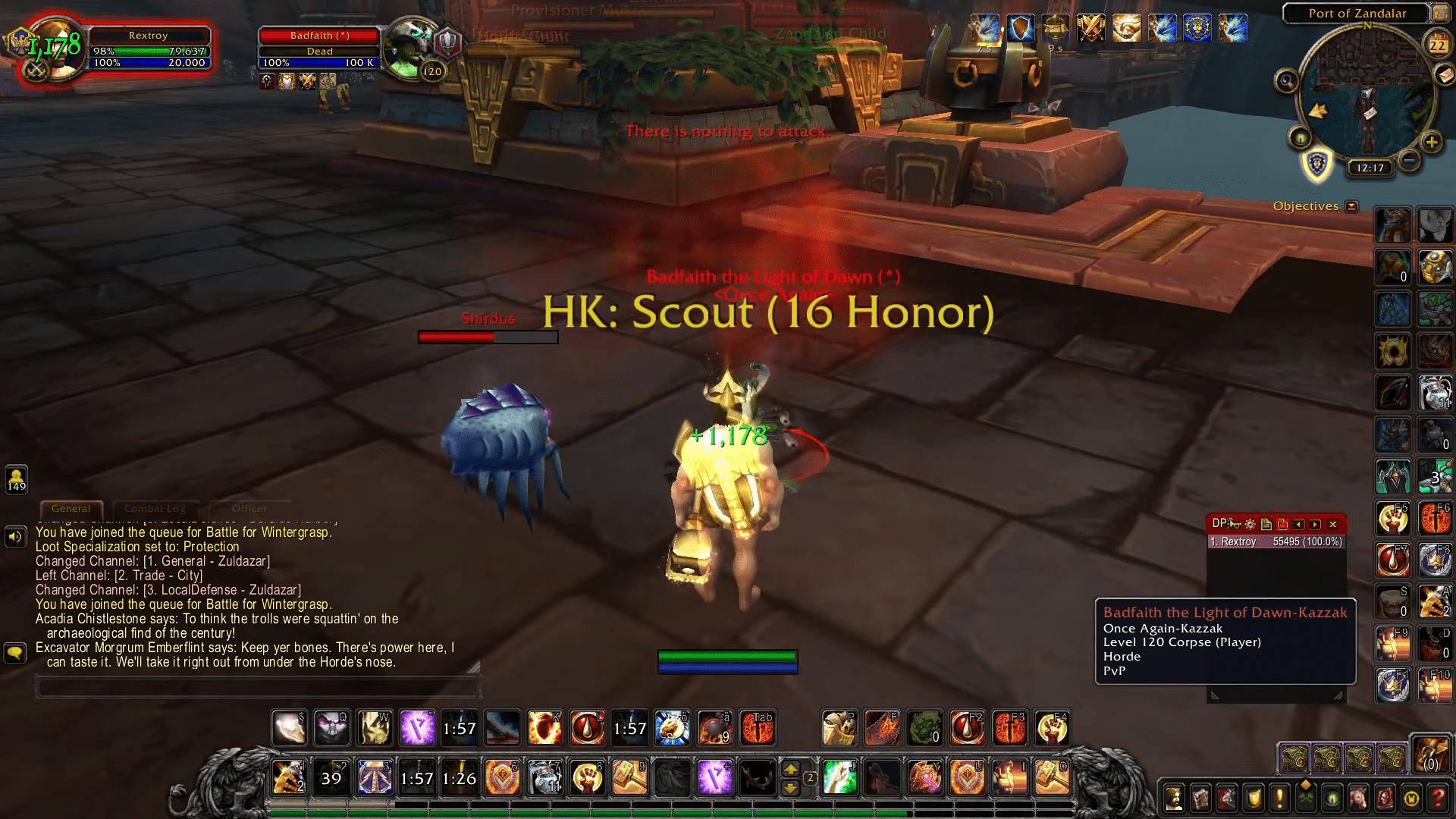 Rextroy one-shot des joueurs de la Horde