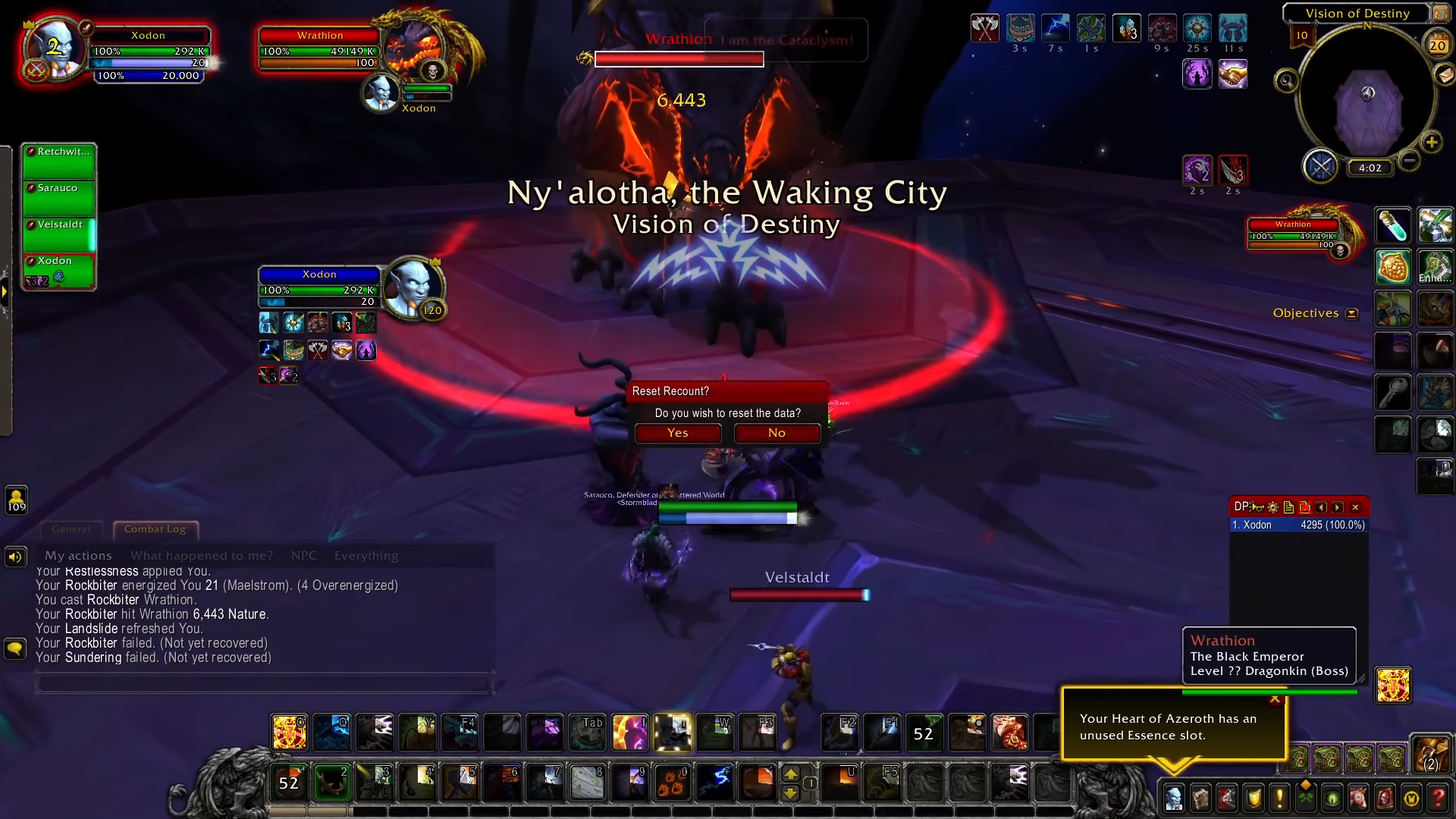 Bug : Rextroy tue Irion d'un seul coup en mode Normal