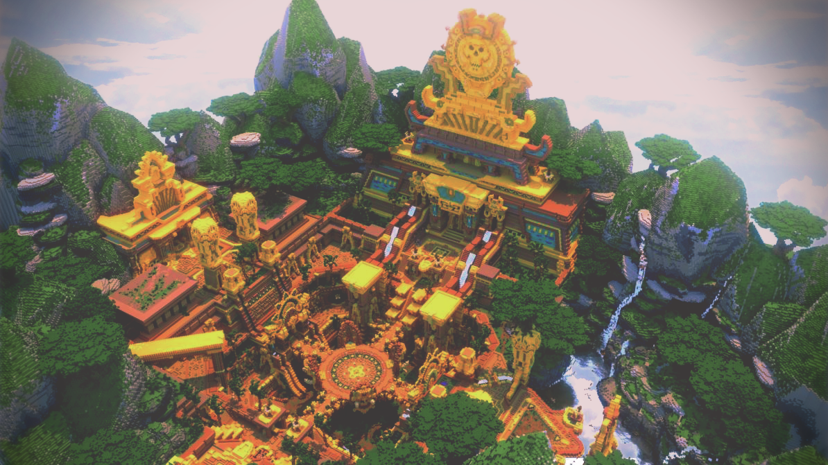 Une magnifique reconstitution d'Atal'Dazar sur Minecraft