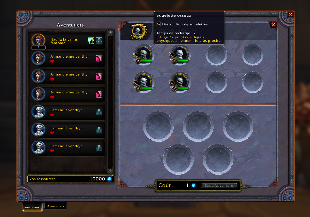 Shadowlands : Aperçu de la nouvelle table des missions