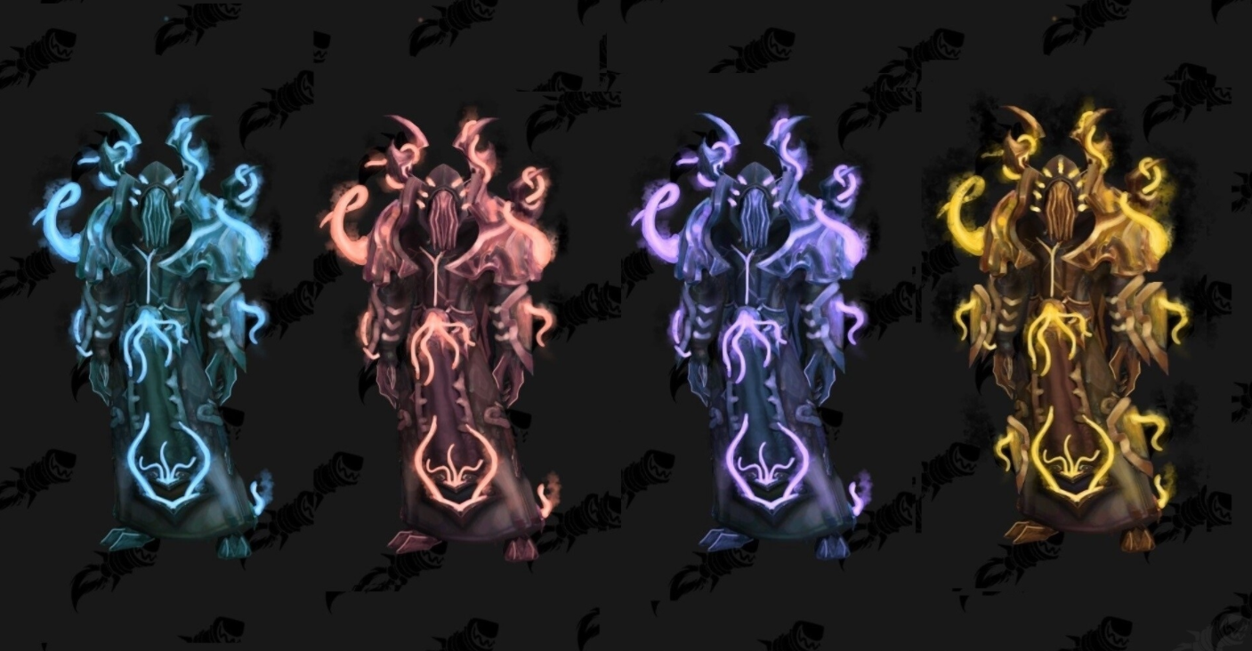 Des concepts arts d'armures de Ny'alotha réalisés par Sercan Özyurt