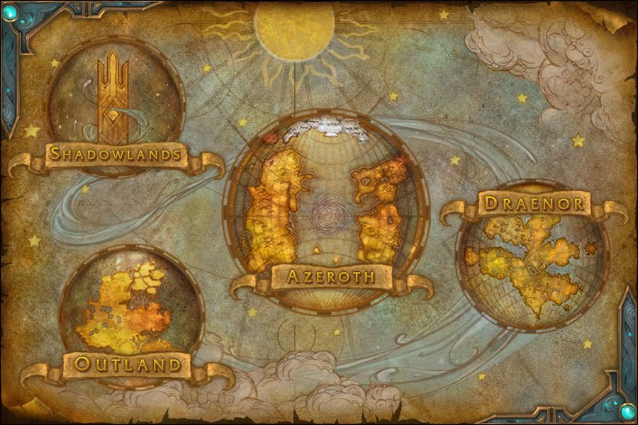 Shadowlands : Nouvelle carte cosmique d'Azeroth