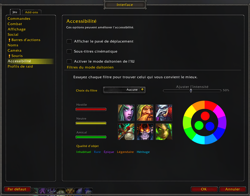 Shadowlands : Des options liées au "Mal des transports" intégrées