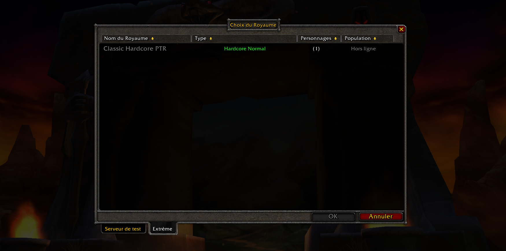Classic : Le RPT du mode Extrême sera hors ligne à partir d'aujourd'hui