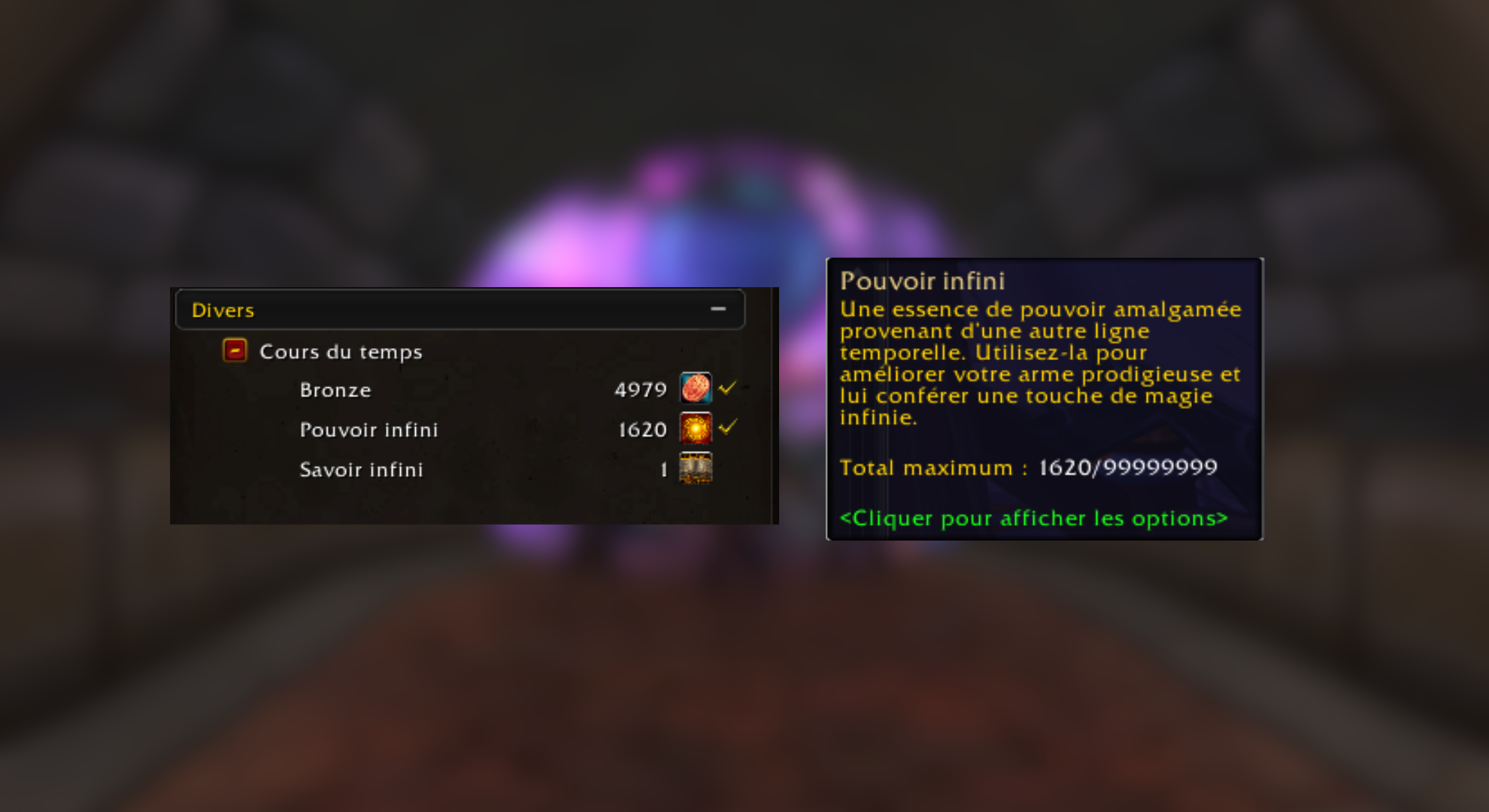 Legion Remix : Réduction des gains de Pouvoir infini